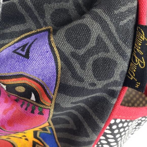 Laurel Burch Brights Mara Cat Medium Tote w/side pockets - Picture 12 of 16